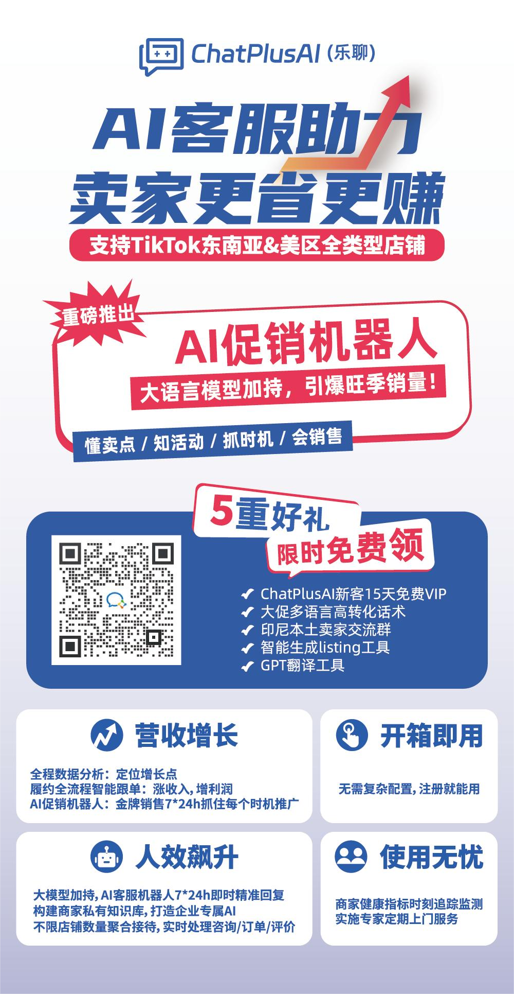 ChatPlusAI-全球电商AI智能客服专家