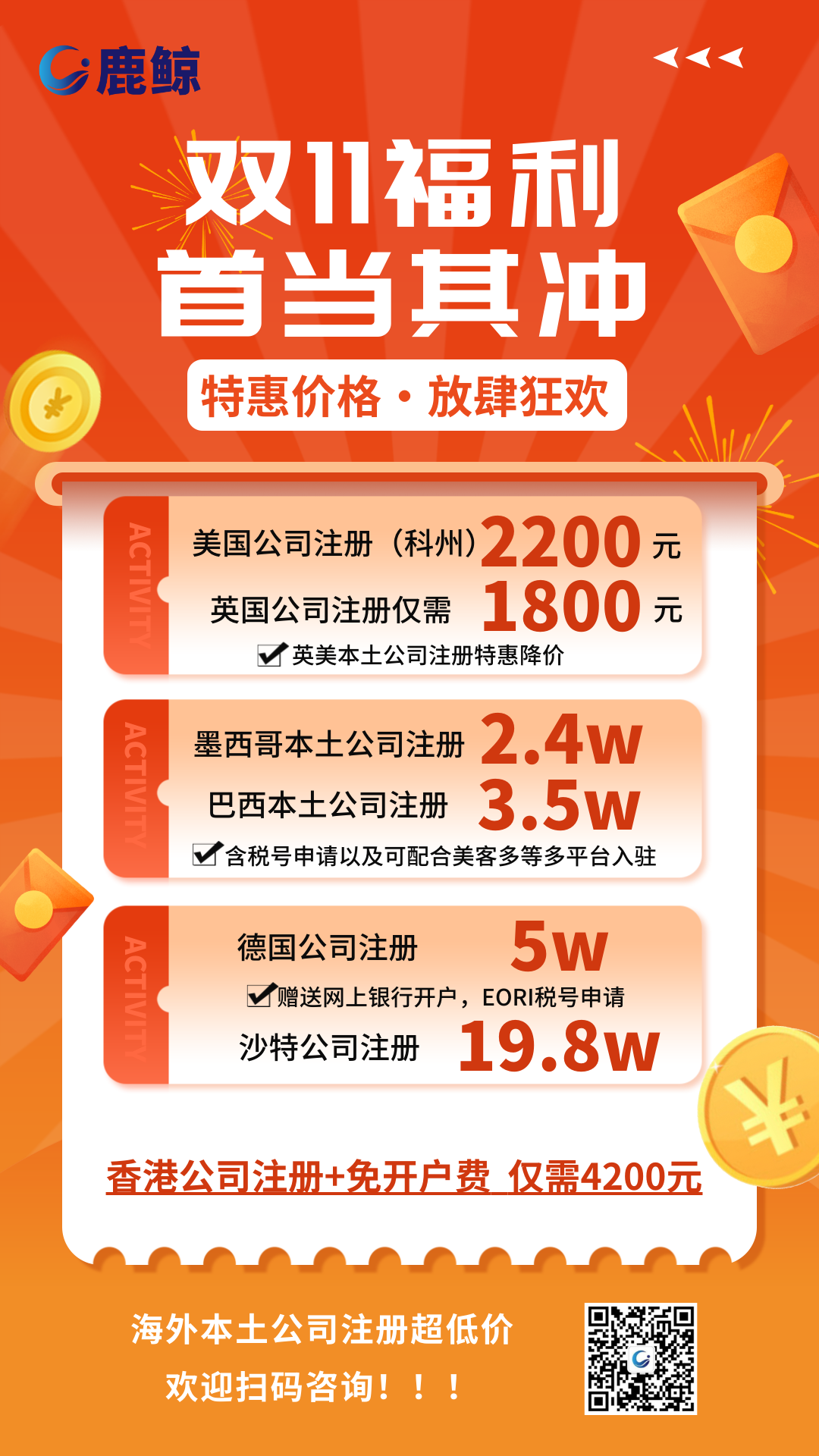 海外本土公司注册-鹿鲸跨境| TKFFF首页