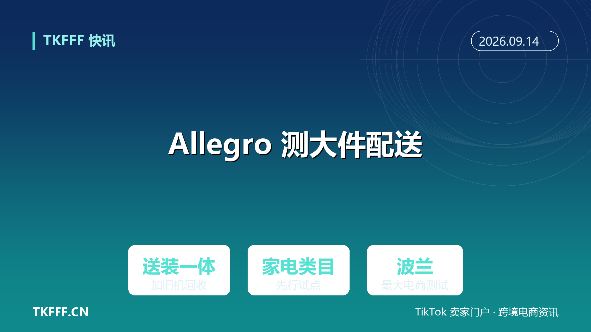 Allegro 测试大件配送 Allegro XL：送装一体加旧机回收，先在家电类目试点