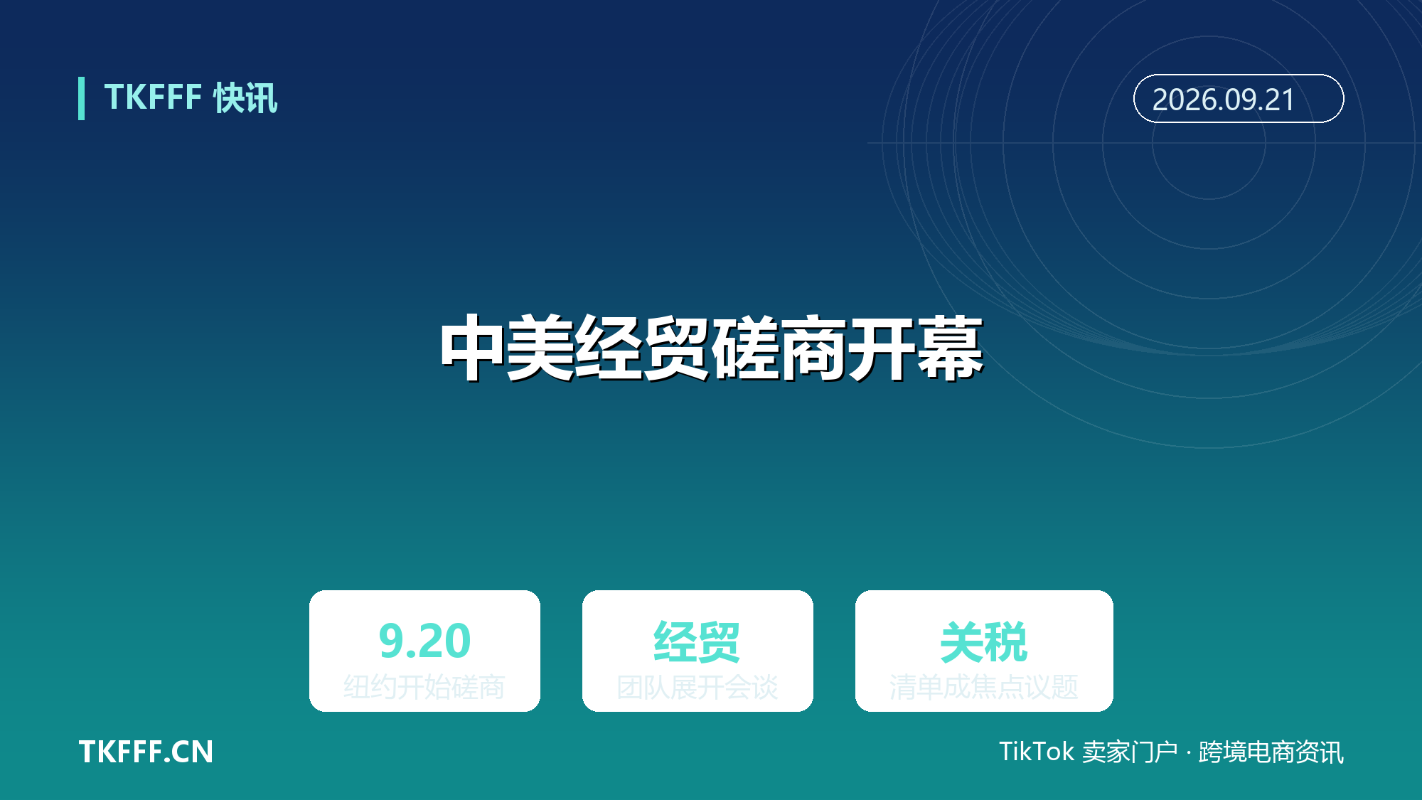中美经贸磋商 9/20 纽约启动：经贸团队开幕会谈，关税清单与峰会定调成焦点