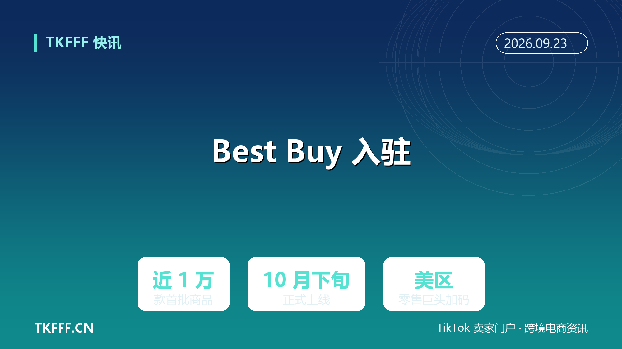 Best Buy 入驻 TikTok Shop：首批上线近 1 万款商品，美区零售巨头抱团内容电商