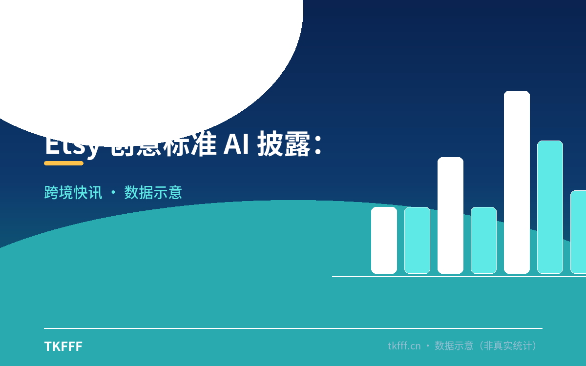 Etsy 创意标准 AI 披露:商品详情卡中的蓝色披露徽章