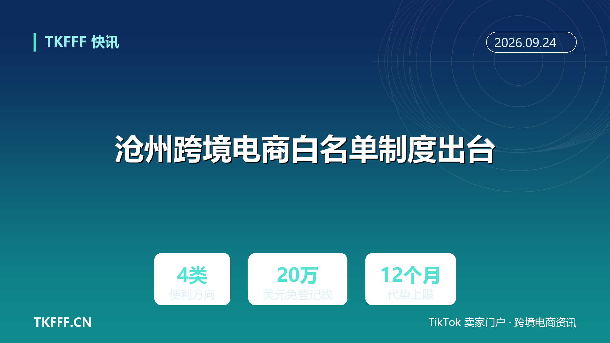 沧州跨境电商白名单制度出台：通关税收外汇资金四项便利，境外仓储物流税费可轧差结算