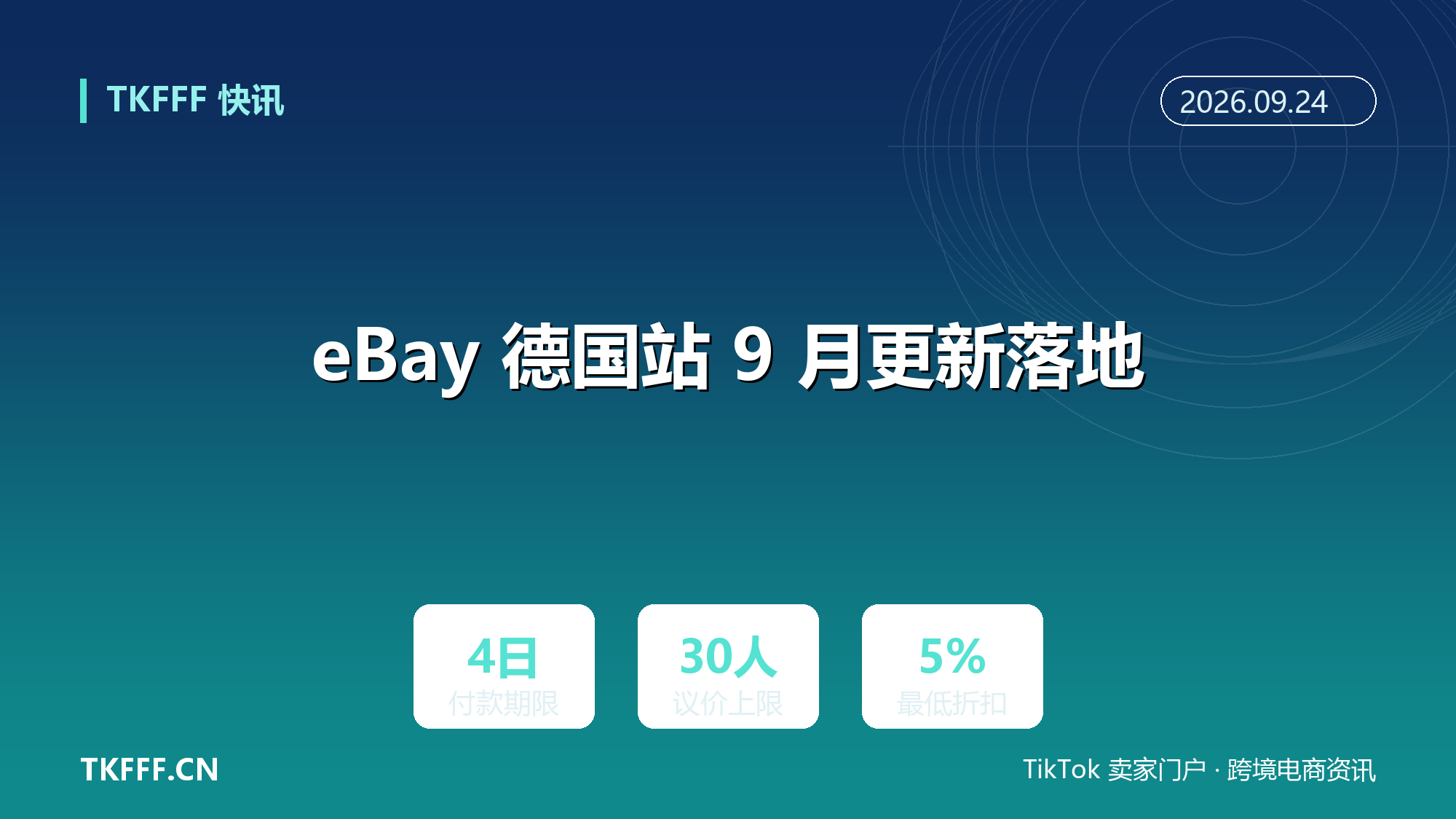 eBay 德国站 9 月更新落地：未付款买家出价资格受限，议价最多推给 30 位意向买家