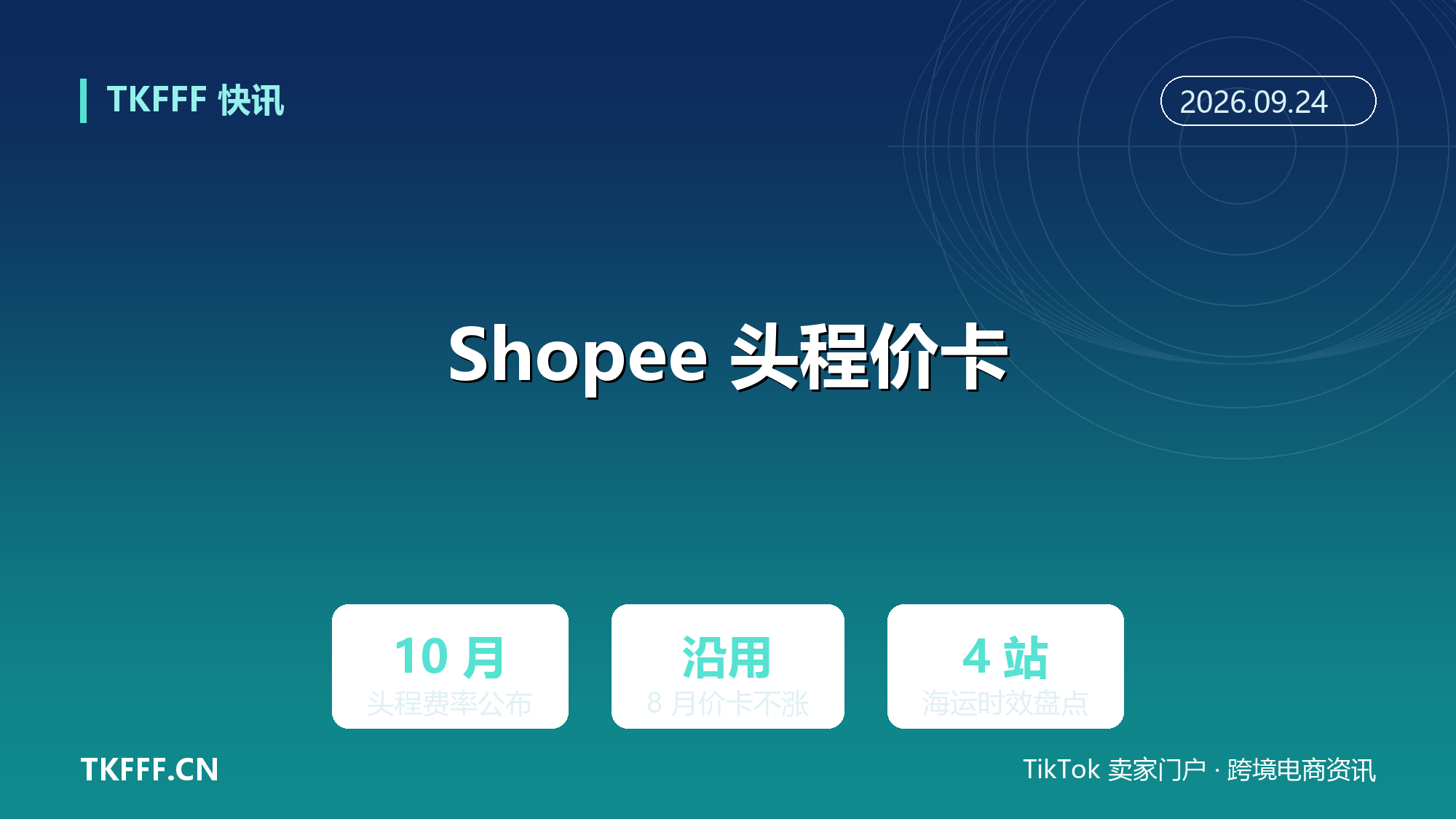 Shopee 公布 10 月海外仓头程费率：沿用 8 月价卡，菲泰马新四站照旧计费