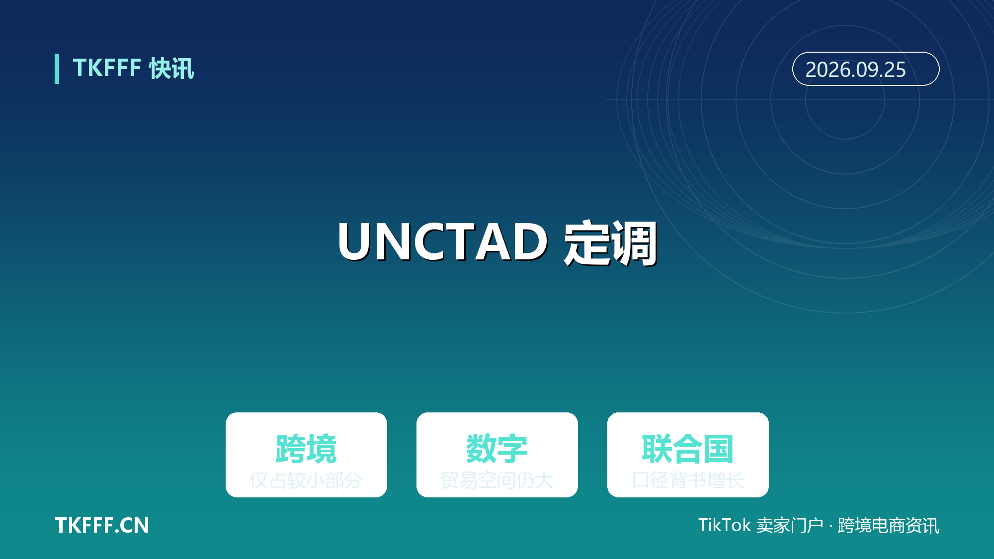 联合国贸发会议：跨境交易仅占电商销售较小部分，数字贸易仍有大空间