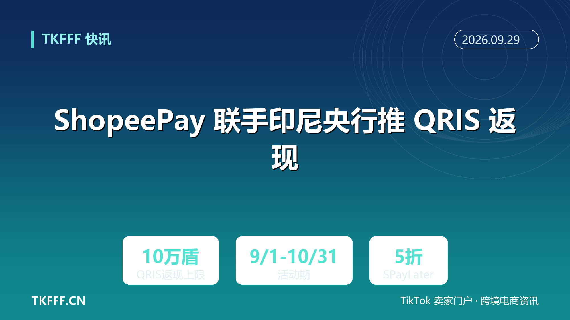 ShopeePay 联手印尼央行推 QRIS 返现：最高 10 万印尼盾，SPayLater 指定商户五折，活动至 10 月 31 日
