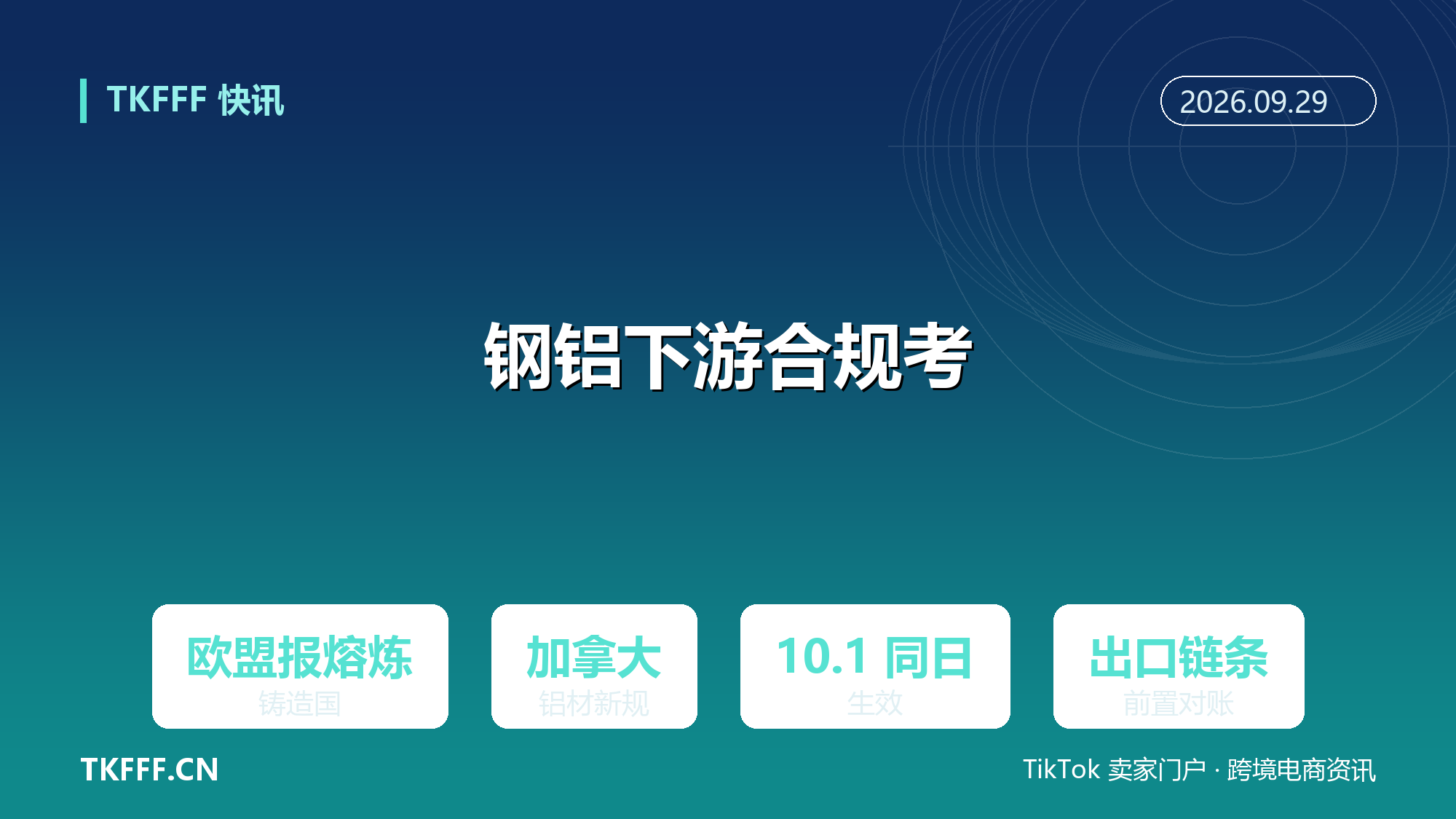 中国钢铁、铝材下游出口链条迎 10/1 合规考：欧盟钢材熔炼铸造国申报与加拿大铝材新规同日生效