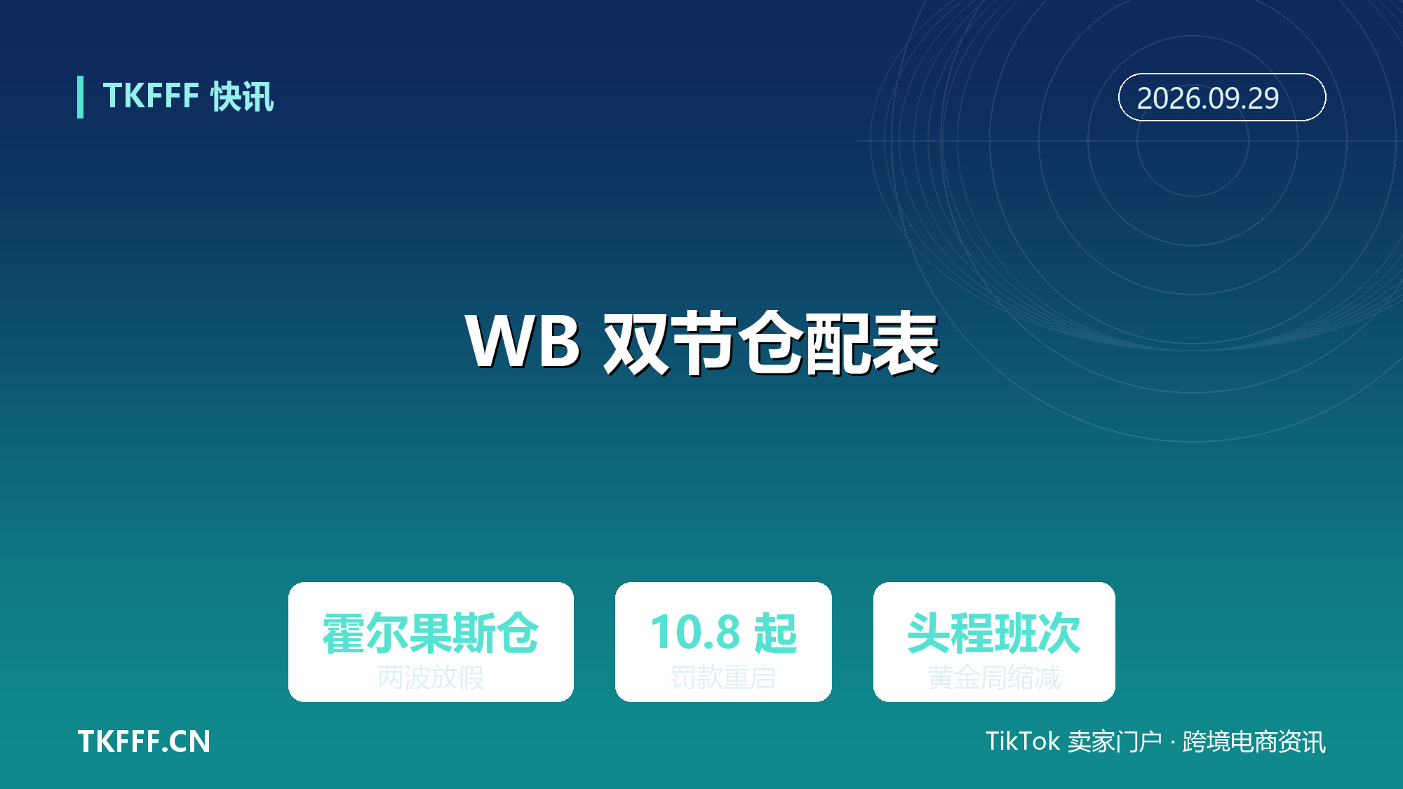 Wildberries 霍尔果斯仓双节仓配表出炉：两波放假节奏，10/8 起发货罚款重启