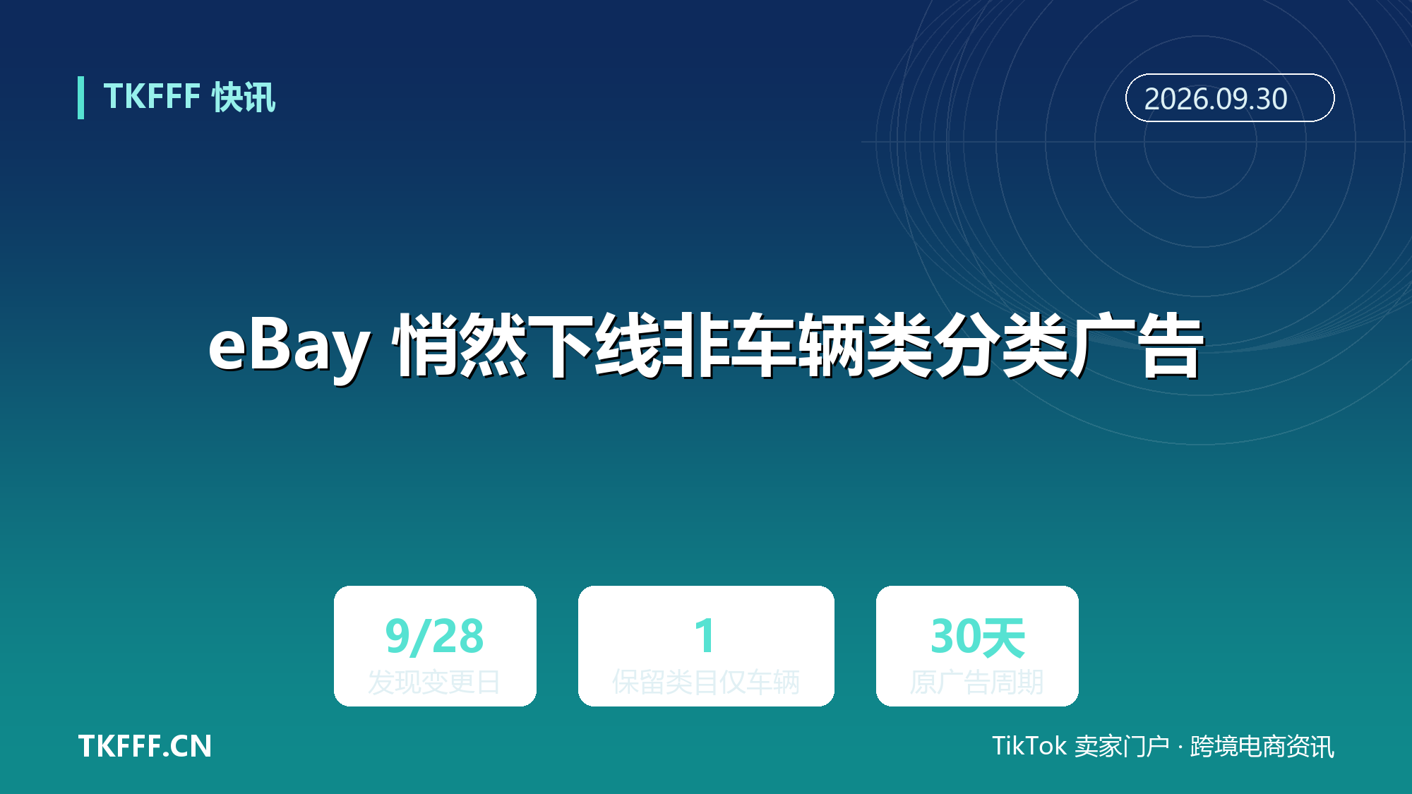 eBay 悄然下线非车辆类分类广告：9 月 28 日起不可新建续期，数字商品刊登政策口径留出空档