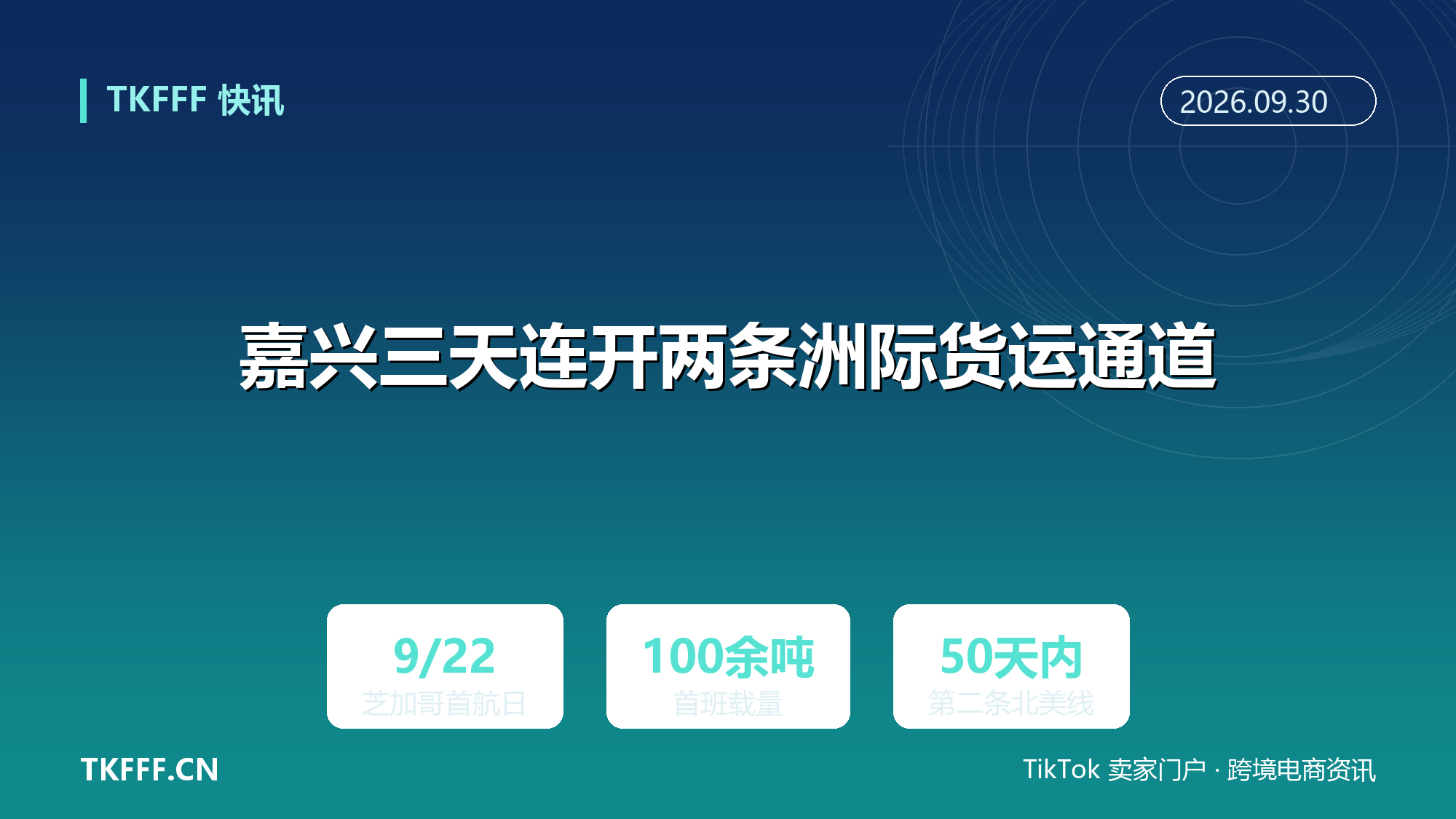 嘉兴三天连开两条洲际货运通道：9 月 21 日飞卢森堡、9 月 22 日飞芝加哥，长三角补上第二个北美直航口