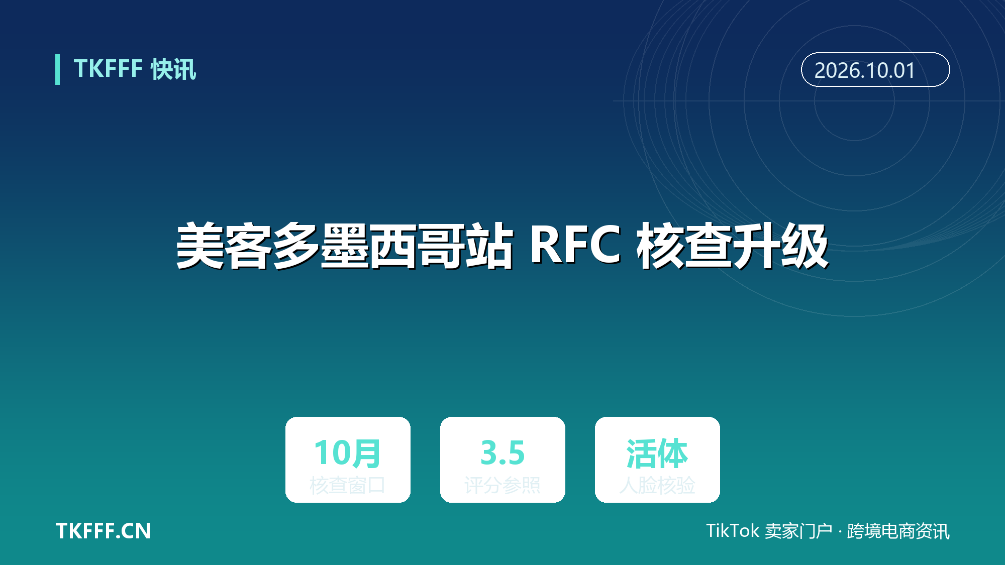 美客多墨西哥站 RFC 核查升级：10 月起本土号授权或要求税号持有人本人完成动态人脸识别，灰色税号服务承压