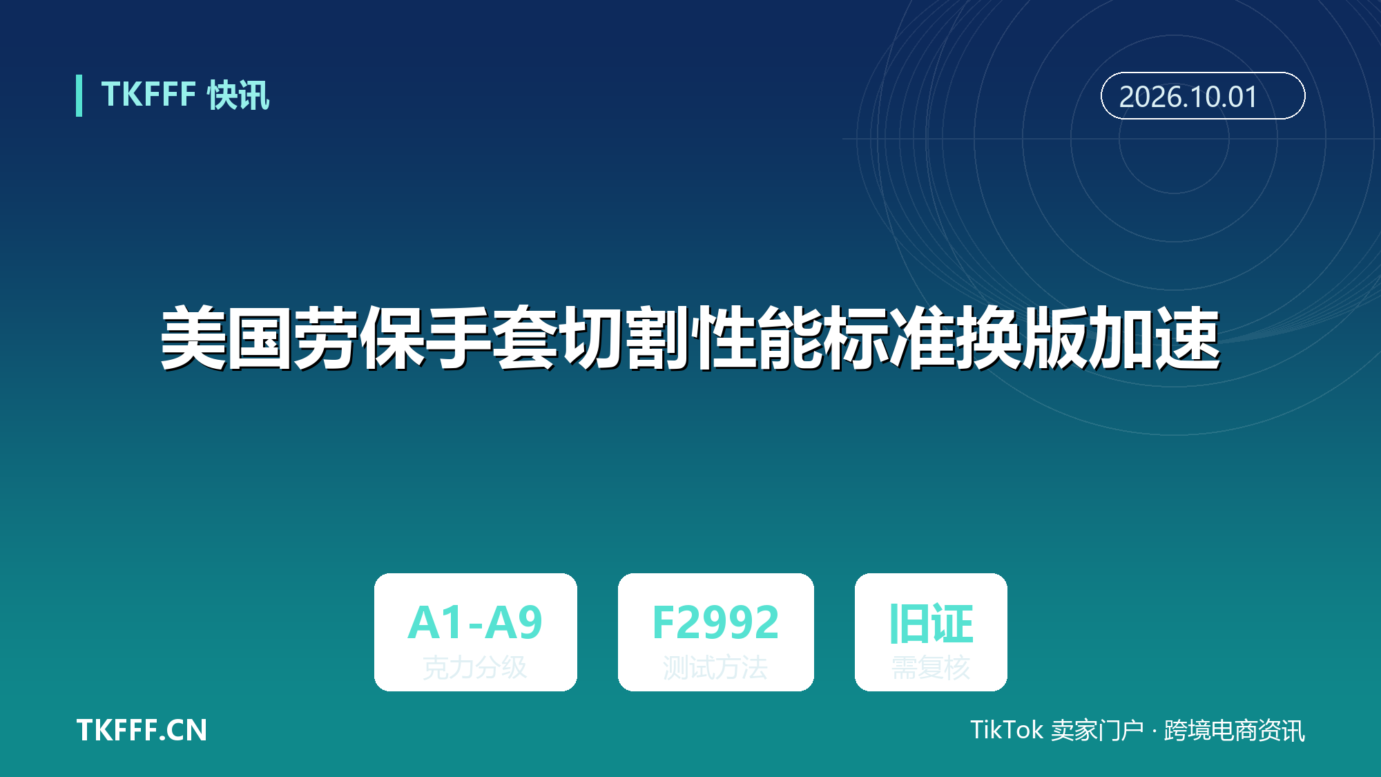 美国劳保手套切割性能标准换版加速：ANSI/ISEA 105 与 ASTM F2992 改按克力分级，旧版检测报告需重新复核