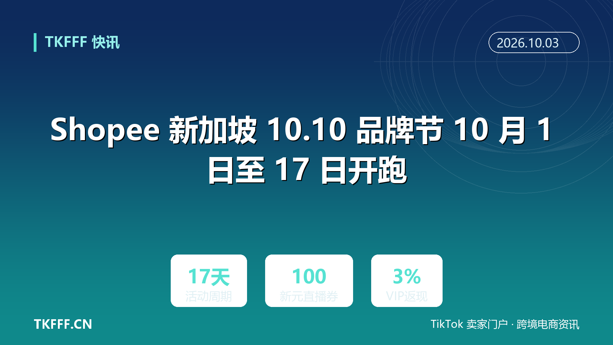 Shopee 新加坡 10.10 品牌节 10 月 1 日至 17 日开跑：每日 10 新元品牌特惠、直播券最高减 100 新元