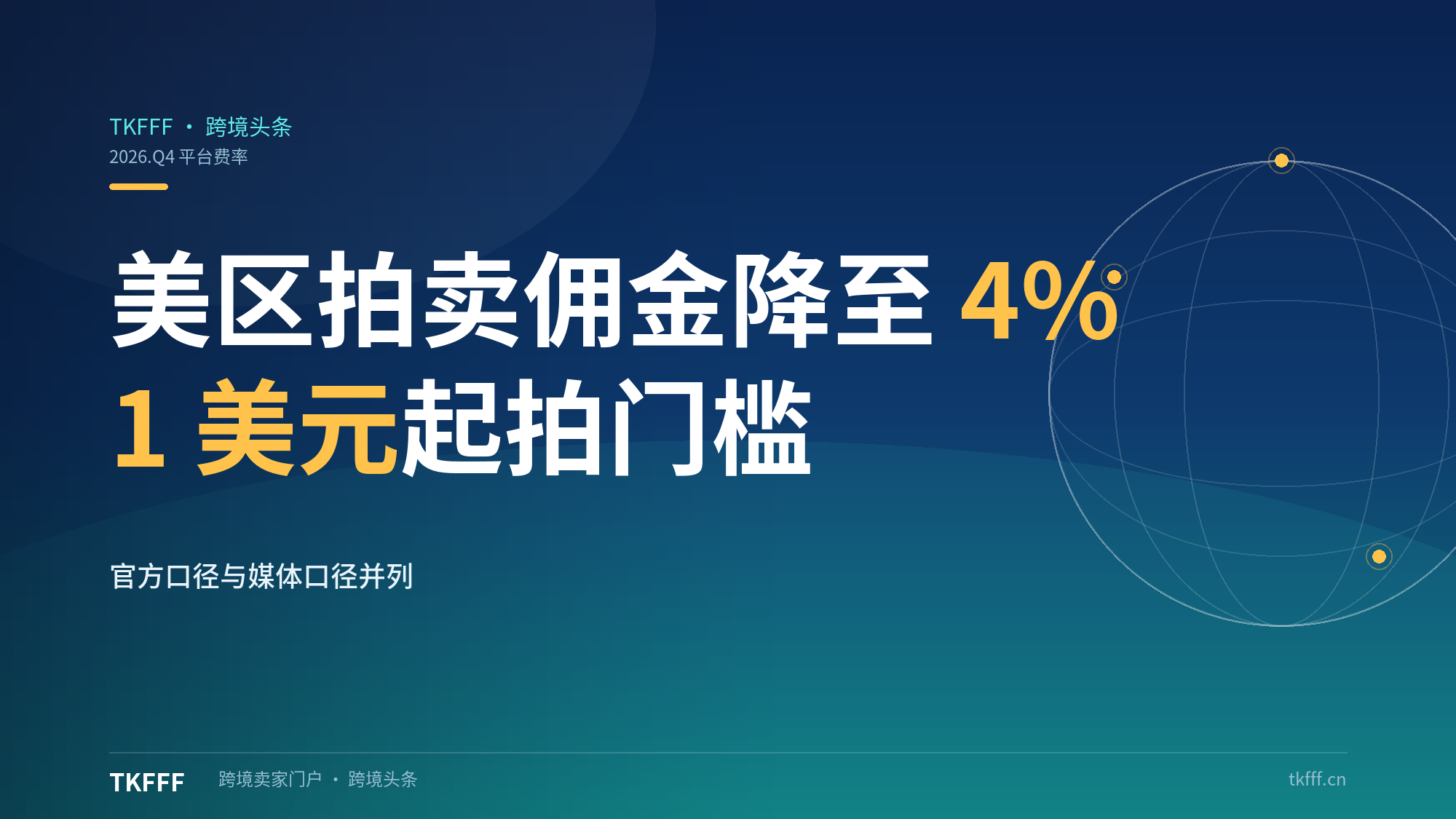 TikTok Shop美区Q4 LIVE拍卖佣金砍至4%/3%：$1起拍+直播竞价门槛