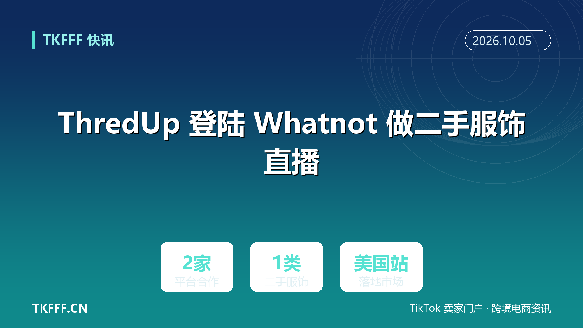 ThredUp 登陆 Whatnot 做二手服饰直播：美国二手平台把实时竞价场景接进库存，清仓效率成新变量