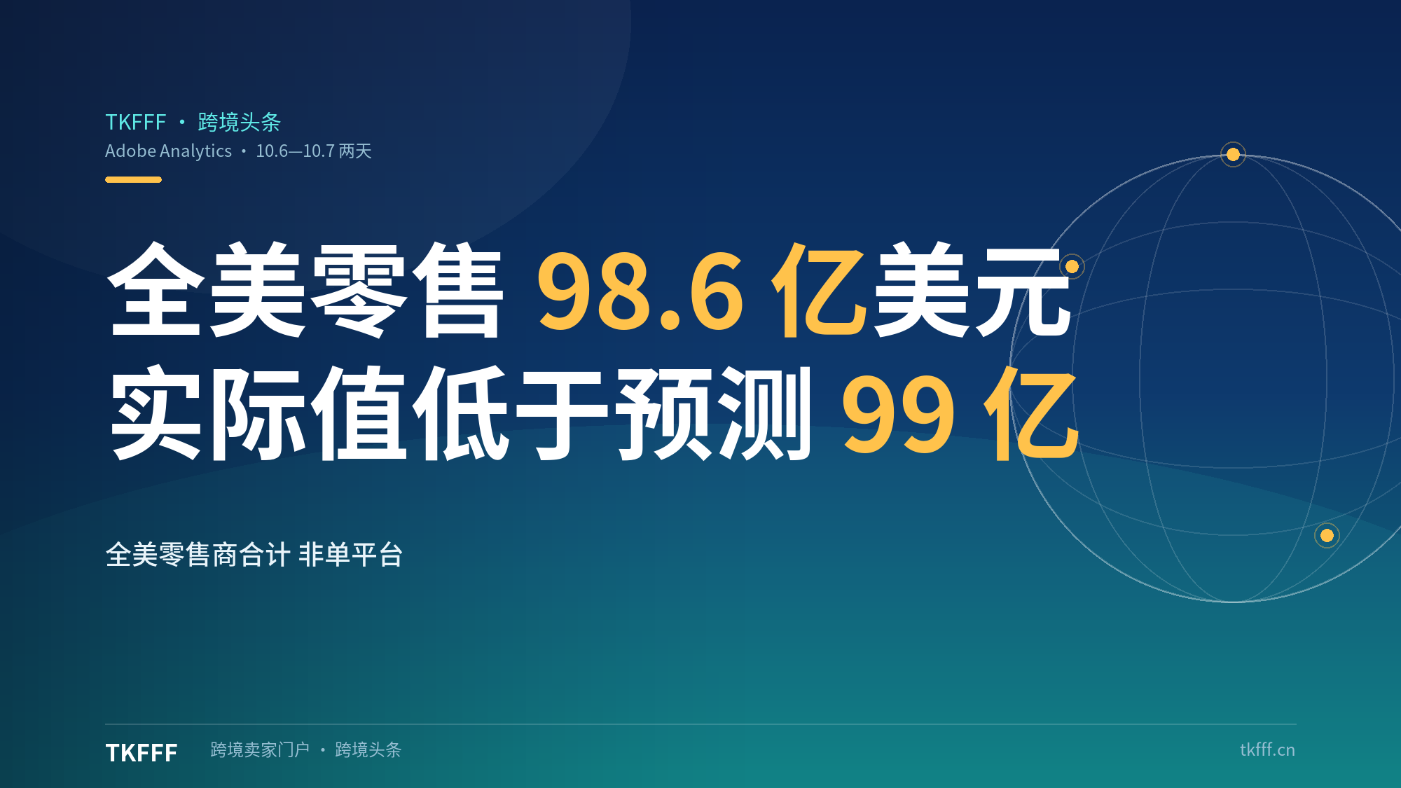 亚马逊秋促两天全美零售98.6亿美元：实际值低于Adobe预测的99亿