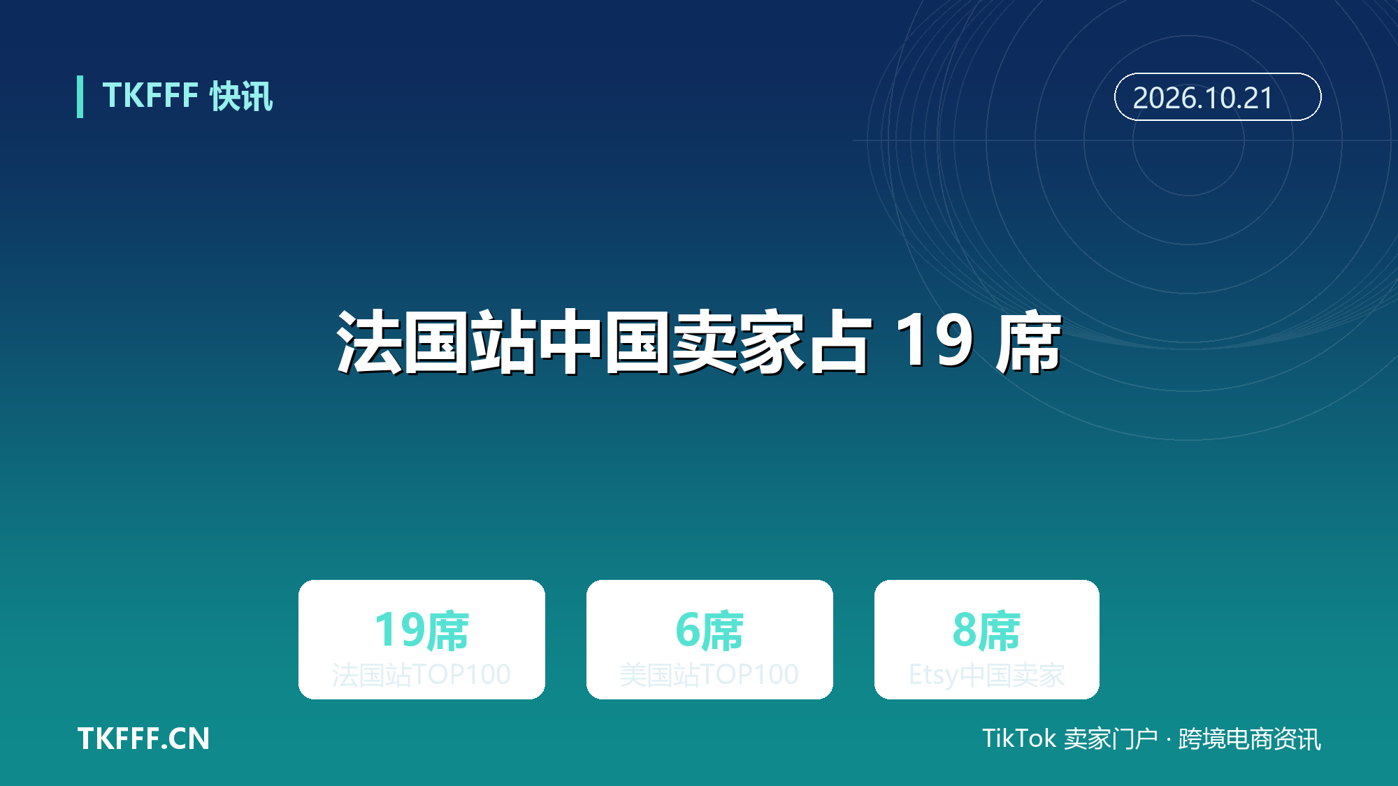 亚马逊法国站 TOP100 卖家中国占 19 席：居各站点之首，美国站仅 6 席