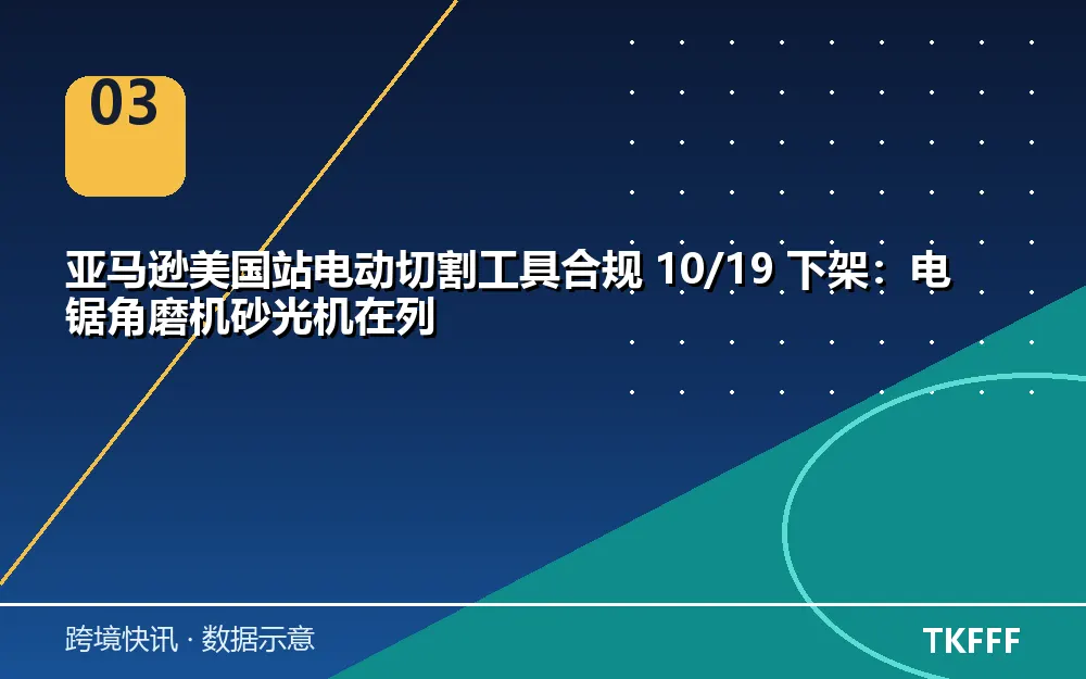 电动工具合规下架