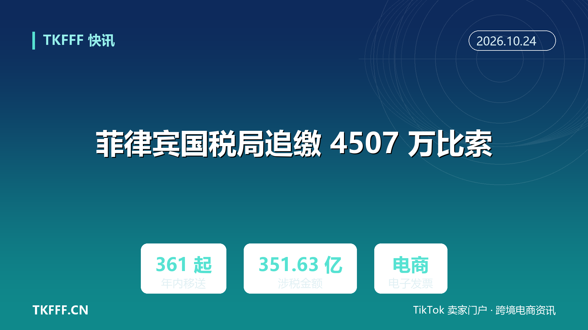 菲律宾国税局追缴 4507 万比索欠税：年内移送 361 起、涉 351.63 亿比索