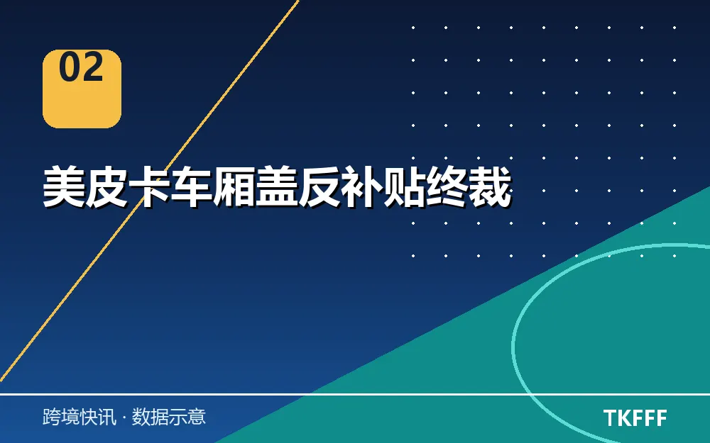 美皮卡车厢盖反补贴终裁