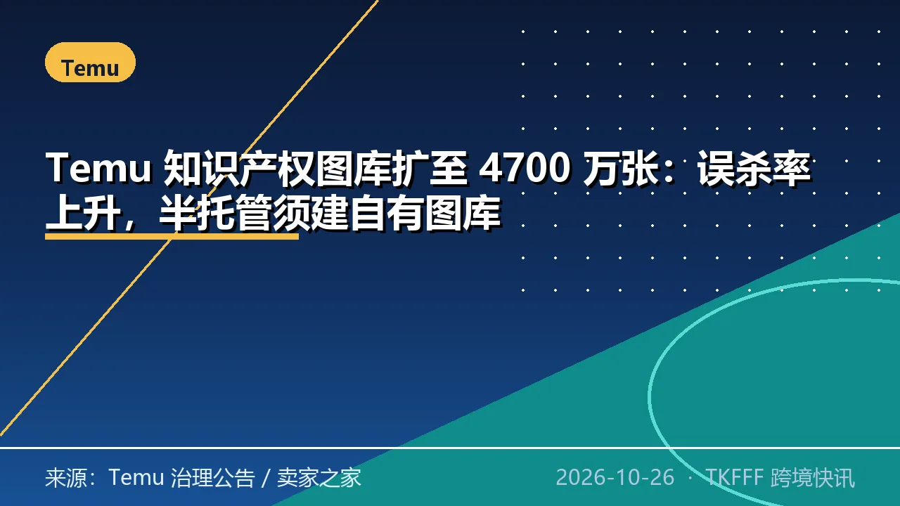 Temu 知识产权图库扩至 4700 万张：误杀率上升，半托管须建自有图库